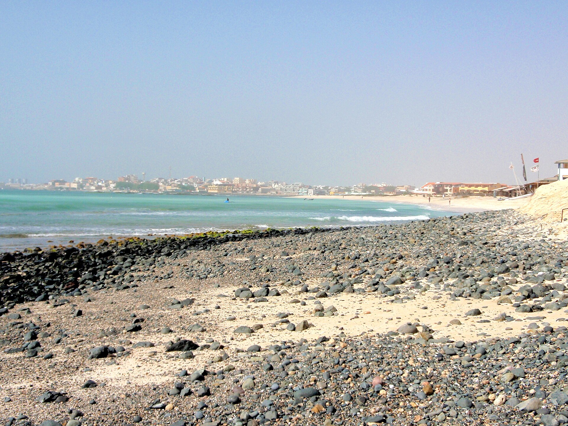 Sal Rei beach on Boa Vista island in Cabo Verde.